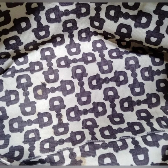 Authenticated Gucci Tote Bag With Heart Charm Canvas 139261 Brown & Beige Shoulder Bags